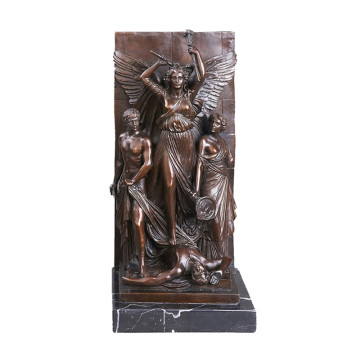 Relief Brass Statue Myth Carving Deco Bronze Sculpture Tpy-031